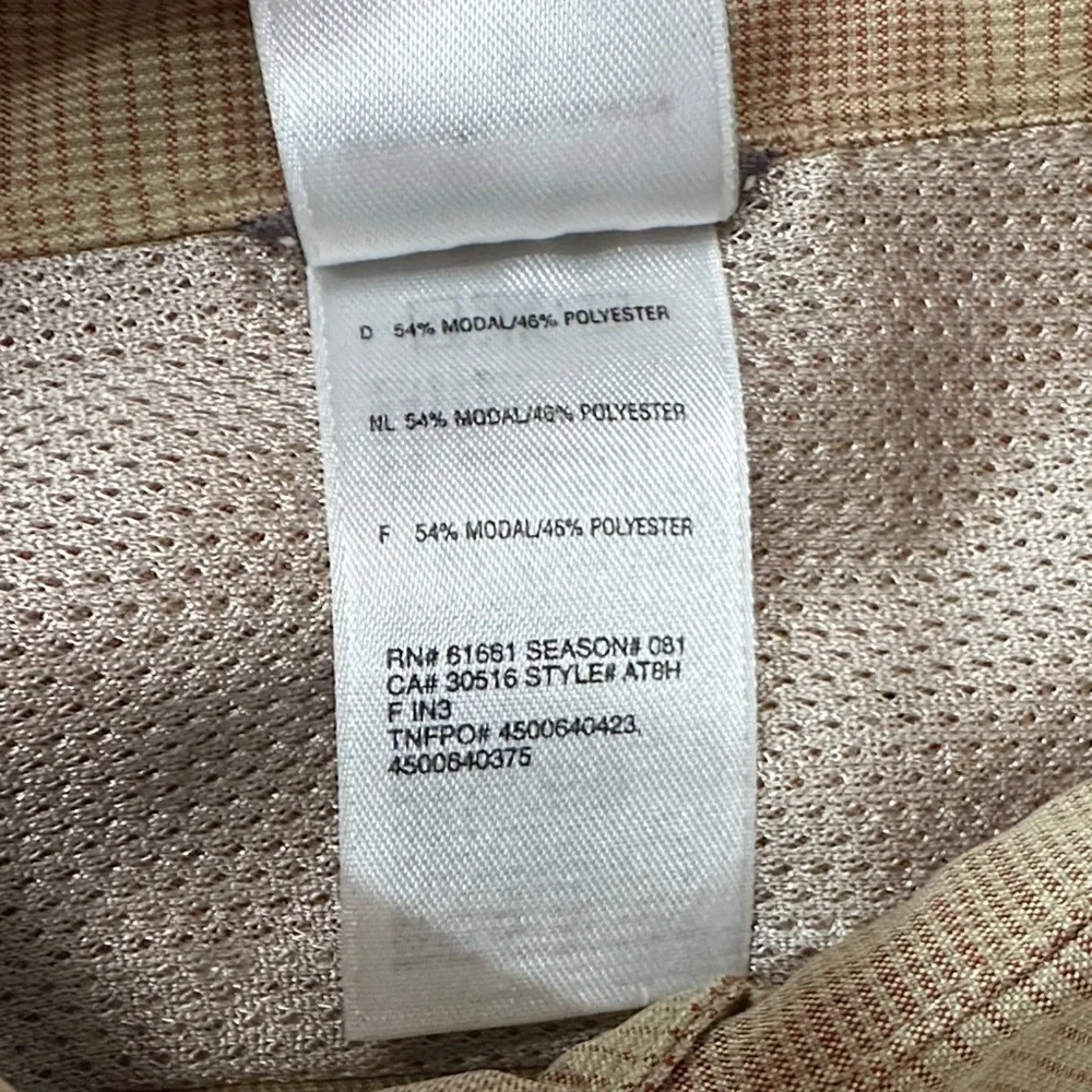 The North Face Men's Casual Tan Button Down Shirt